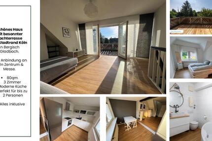 Schöne Wohnung,besonnter Balkon,Stadtrand Köln,Möbliert mit NBK zimmer