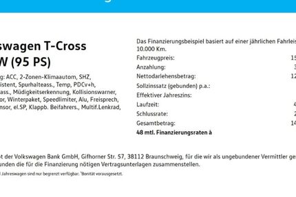 VW T-Cross 41.093 km 14.950 &euro; Wuppertal 42109