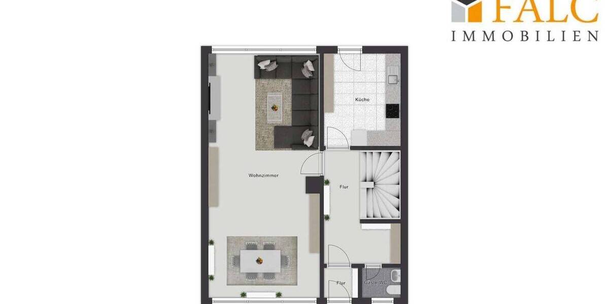 Reihenmittelhaus Köln Lindweiler - 4 Zimmer, 90 m&sup2;, 256.800&euro; | Angebot:26695604