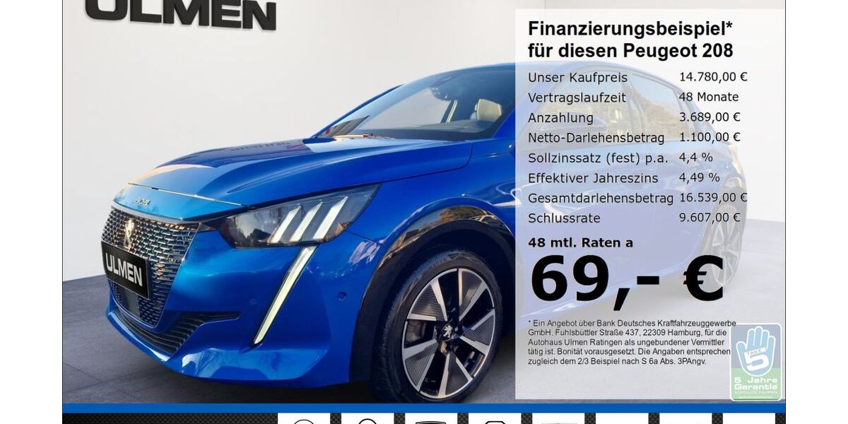 Peugeot 208 69.390 km 14.760 &euro; Ratingen 40880