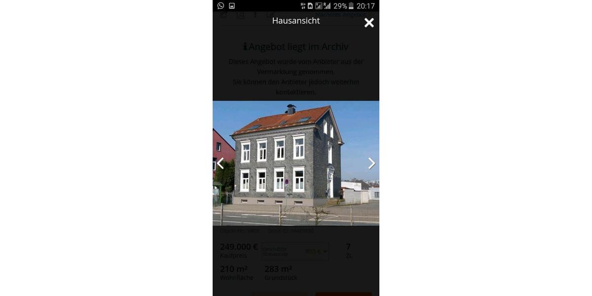 Mehrfamilienhaus, Wohnhaus Remscheid Lüttringhausen - 8 Zimmer, 215 m&sup2;, 379.000&euro; | Angebot:25993466