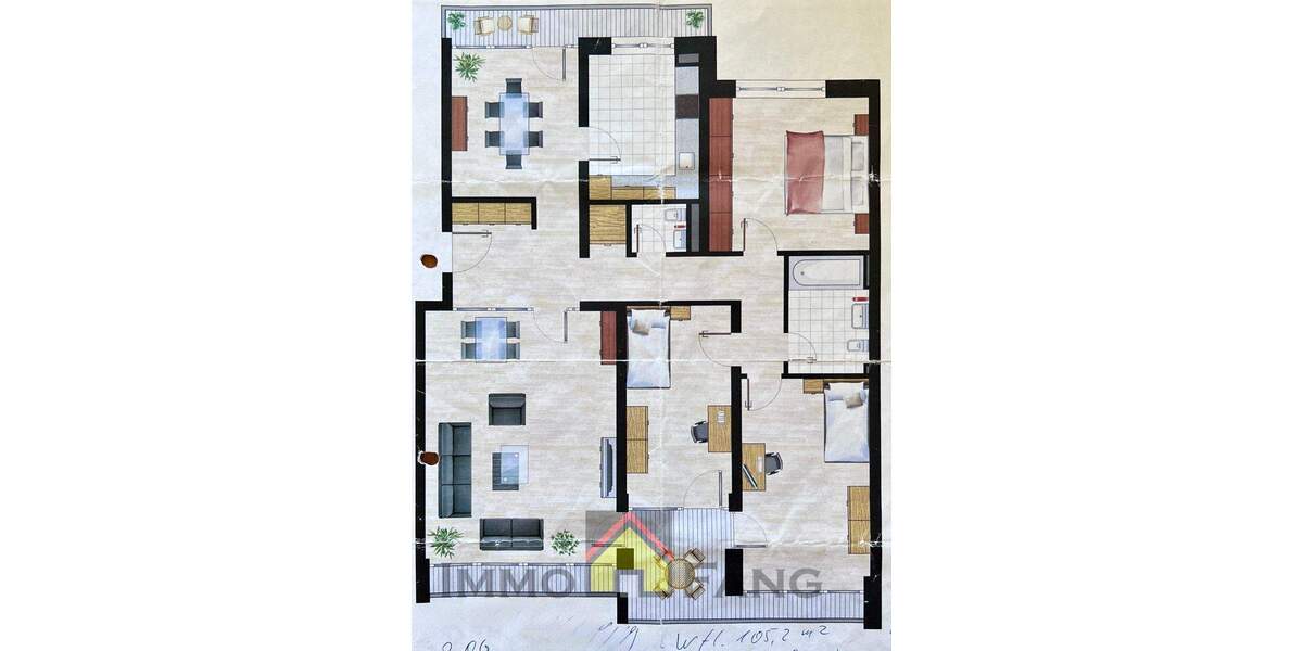 Etagenwohnung Düsseldorf Golzheim - 5 Zimmer, 105 m&sup2;, 550.000&euro; | Angebot:24810215