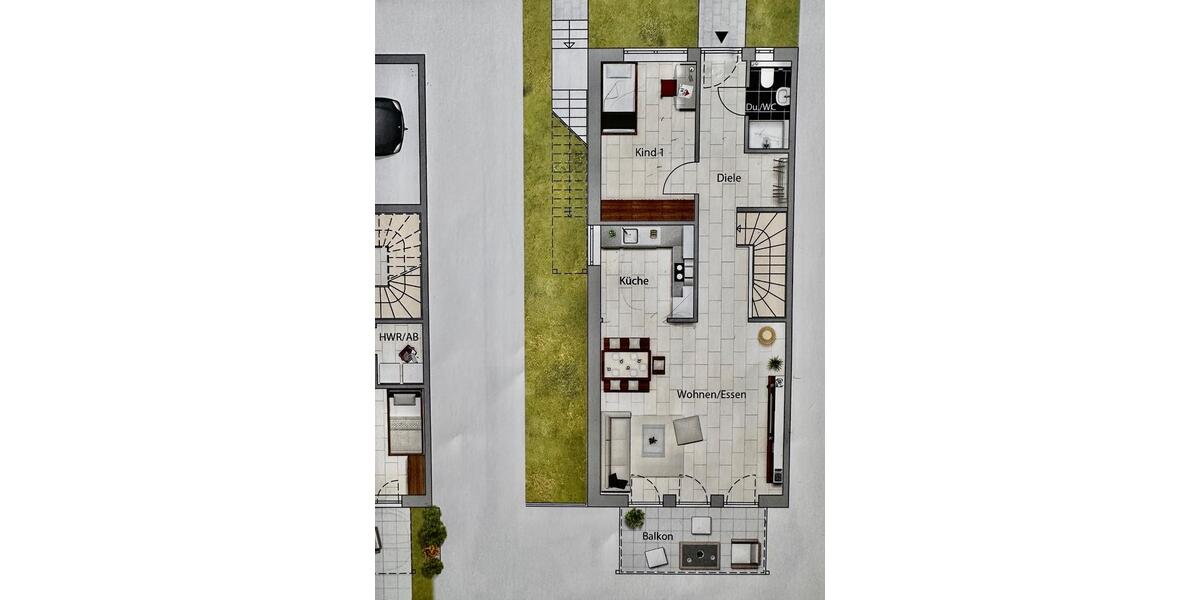 Maisonettenwohnung Wuppertal Gemarkung Nächstebreck - 4 Zimmer, 124 m&sup2;, 385.000&euro; | Angebot:24838224