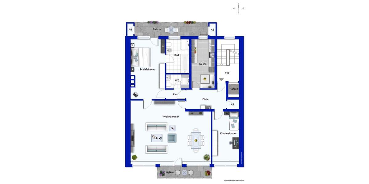 Etagenwohnung Düsseldorf Carlstadt - 3 Zimmer, 143 m&sup2;, 1.490.000&euro; | Angebot:24390083