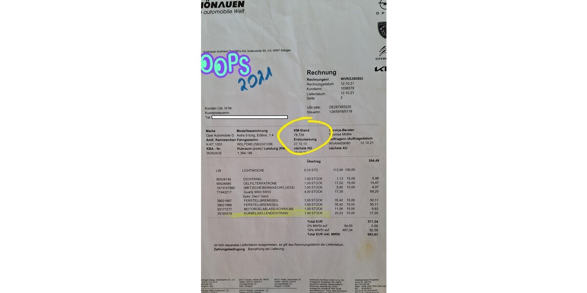 Opel Astra 95.000 km 5.900 € Köln 50667