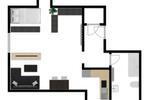Dachgeschoßwohnung Solingen Höhscheid - 1 Zimmer, 39 m&sup2;, 530&euro; | Angebot:26606043