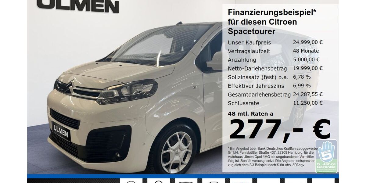 Citroen SpaceTourer 97.590 km 23.888 &euro; Düsseldorf 40231