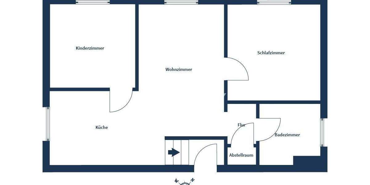 Etagenwohnung Gevelsberg - 3 Zimmer, 54 m&sup2;, 75.000&euro; | Angebot:24635278
