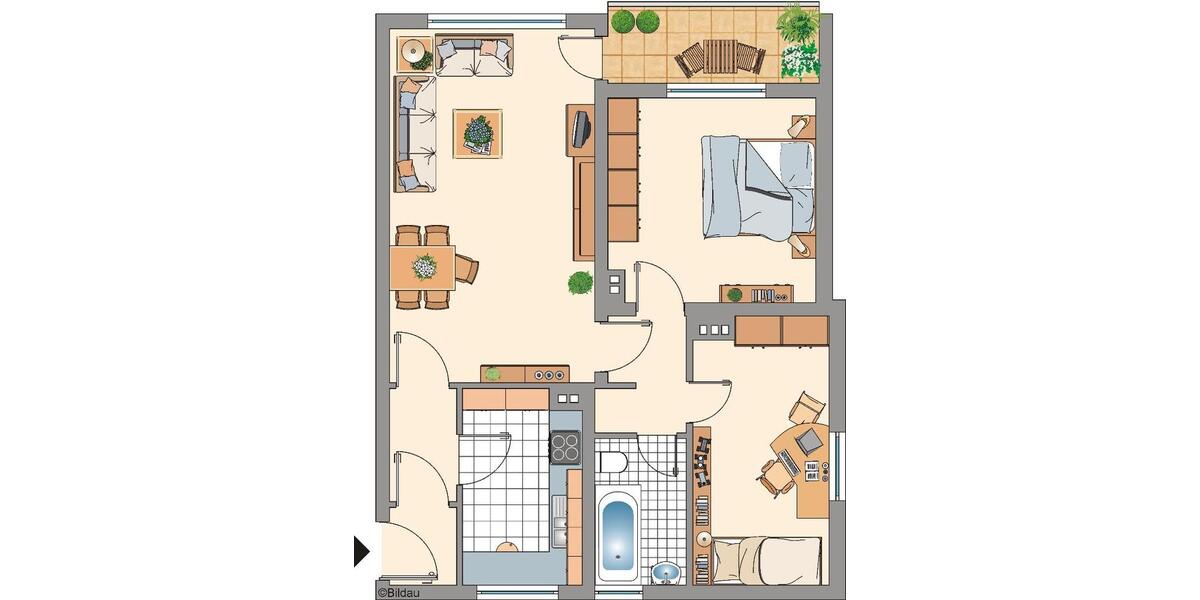 Dachgeschoßwohnung Remscheid Lüttringhausen - 3.5 Zimmer, 69 m&sup2;, 589&euro; | Angebot:25335339