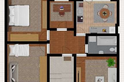 Wohnung Essen Südviertel - 4 Zimmer, 89 m&sup2;, 280.000&euro; | Angebot:27598682