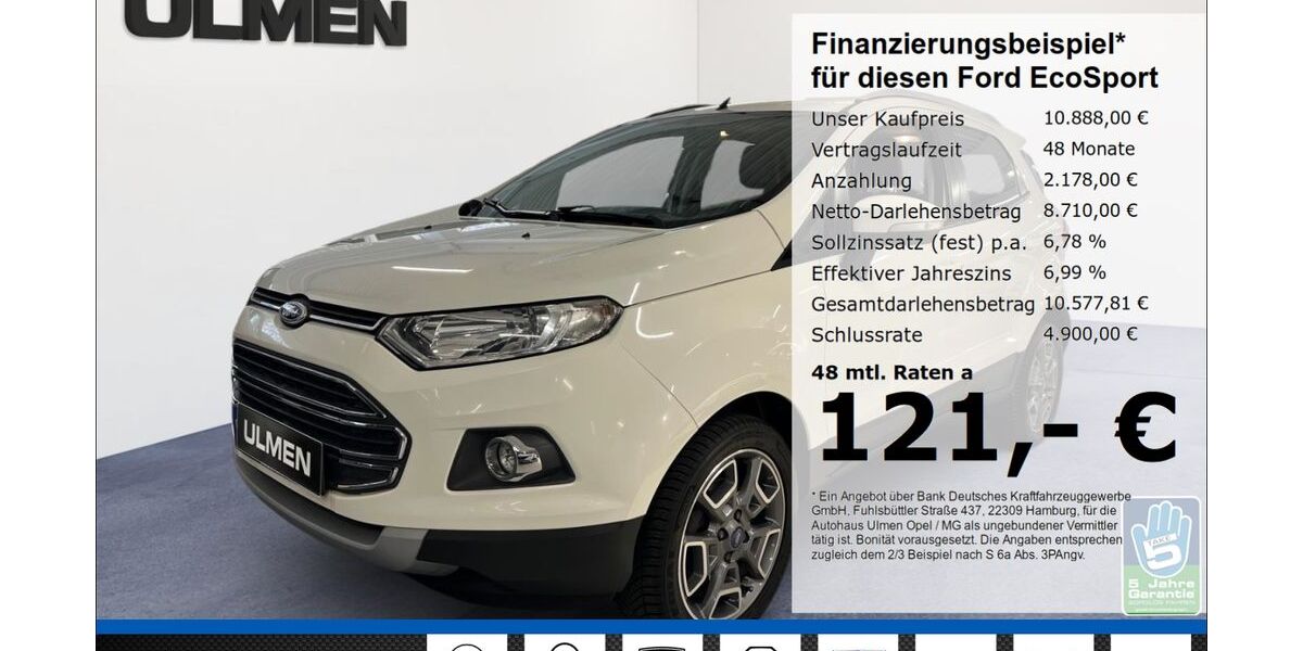 Ford EcoSport 87.295 km 9.999 &euro; Düsseldorf 40231