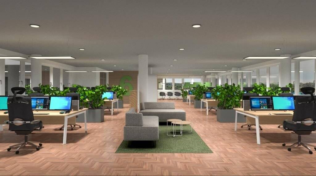 Bürofläche mit Blick über die Region zimmer