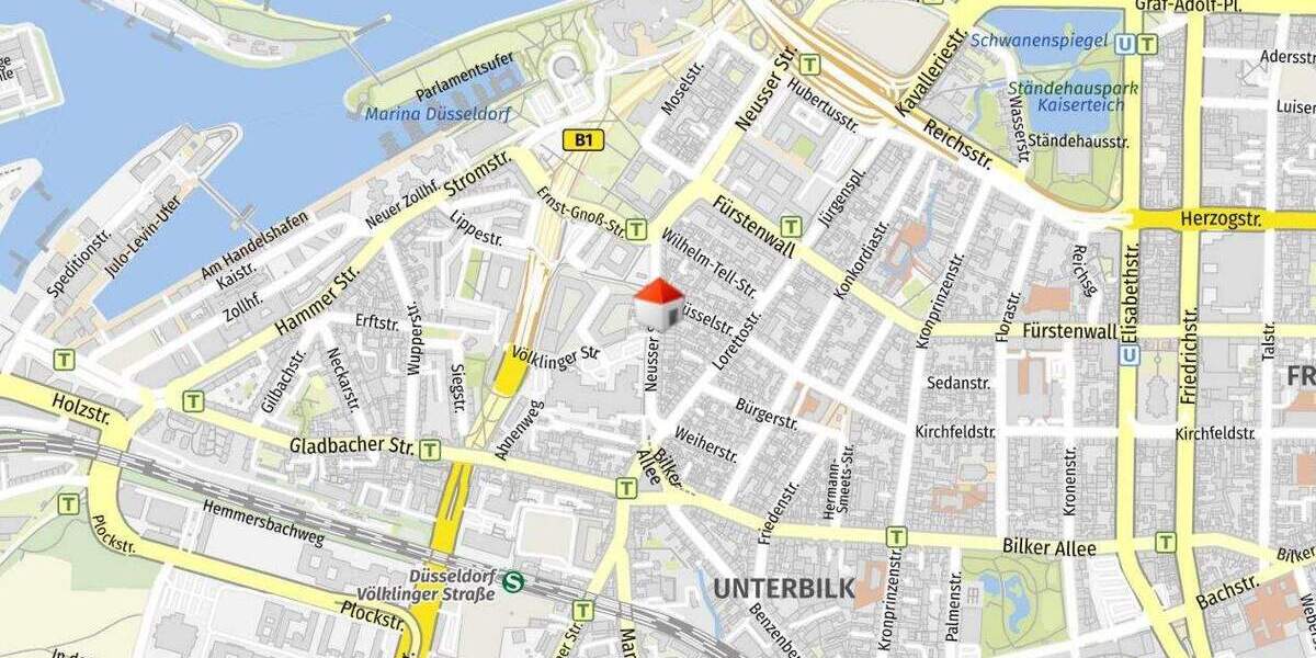 Mehrfamilienhaus, Wohnhaus Düsseldorf Unterbilk - 1 Zimmer, 579 m&sup2;, 1.950.000&euro; | Angebot:24632528