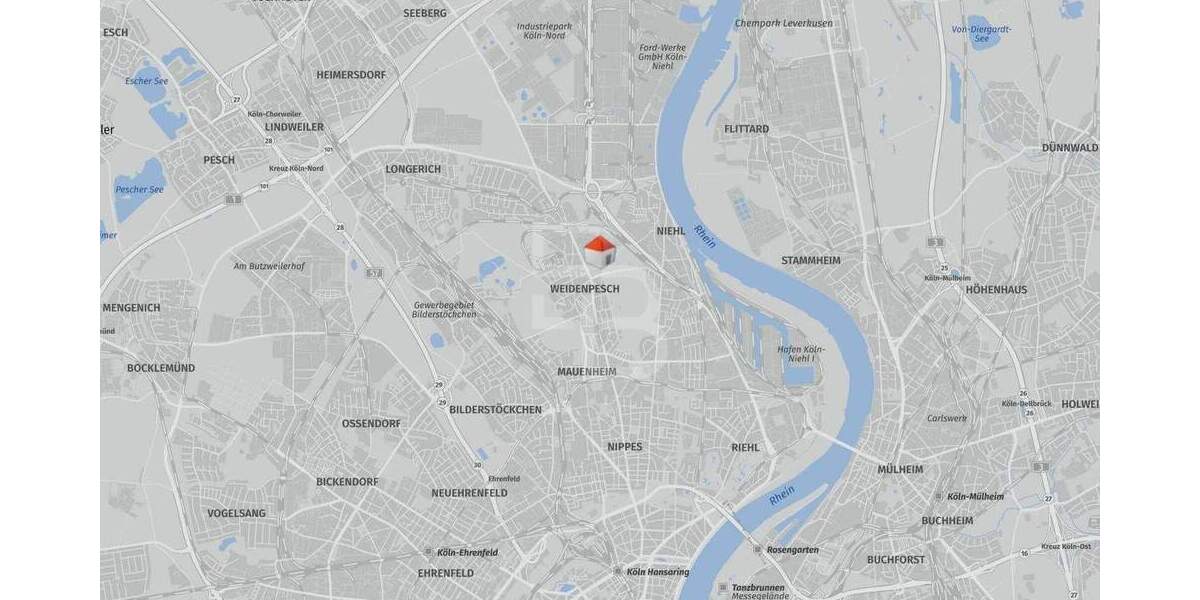 Mehrfamilienhaus, Wohnhaus Köln Weidenpesch - 3 Zimmer, 784 m&sup2;, 2.600.000&euro; | Angebot:21808028