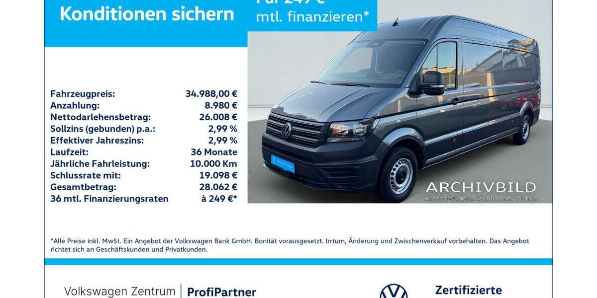 VW Crafter 13.407 km 34.988 € Leverkusen 51379