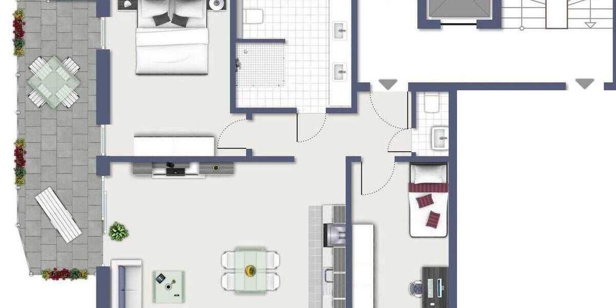 Etagenwohnung Leverkusen Schlebusch - 3 Zimmer, 82 m&sup2;, 499.000&euro; | Angebot:25742646