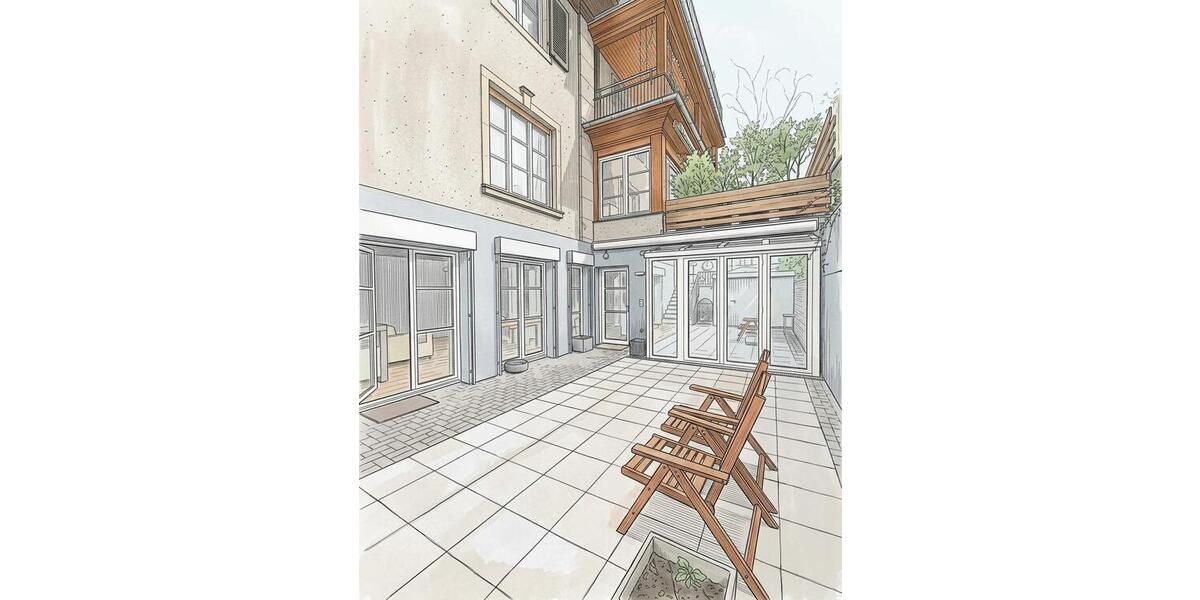 Köln, mitten drin und trotzdem absolut ruhig großzügige 3 Zimmer, ca. 116 m² mit ca. 39 m² große Terrasse und eigenem PKW-Stellplatz vor der Tür - Terrassenwohnung Köln Innenstadt | Angebot:25999691