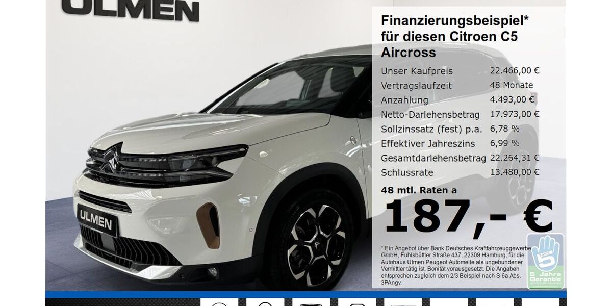 Citroen C5 Aircross 14.672 km 22.466 € Düsseldorf 40233