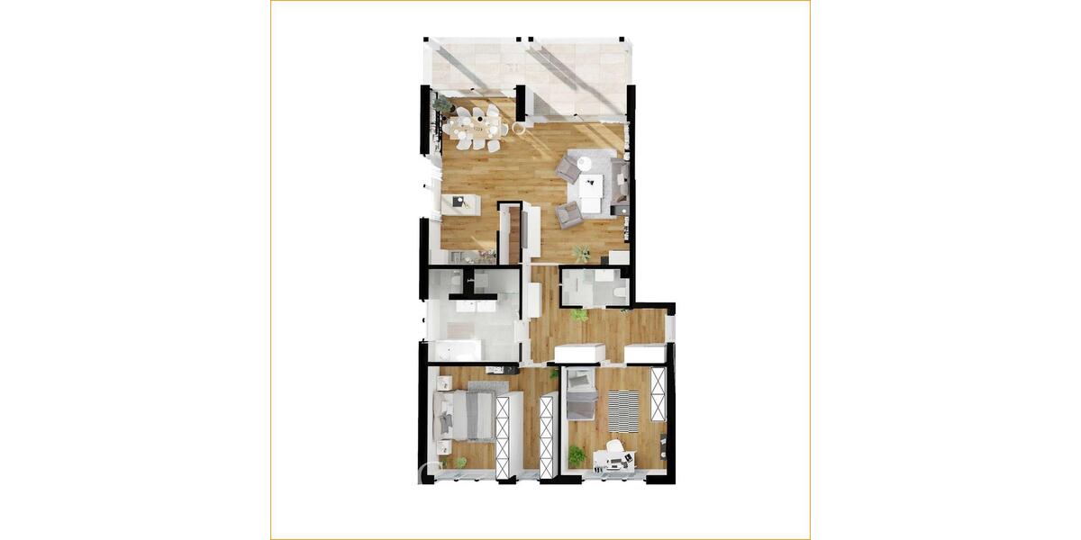 Erdgeschoßwohnung Solingen Central - 3 Zimmer, 122 m&sup2;, 2.021&euro; | Angebot:24352129