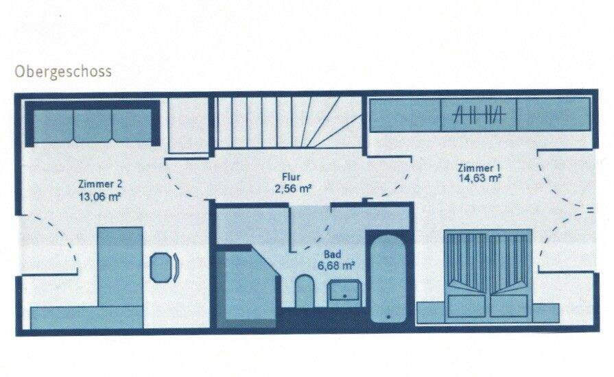 Reihenmittelhaus Düsseldorf Eller - 3 Zimmer, 81 m&sup2;, 465.000&euro; | Angebot:23958904