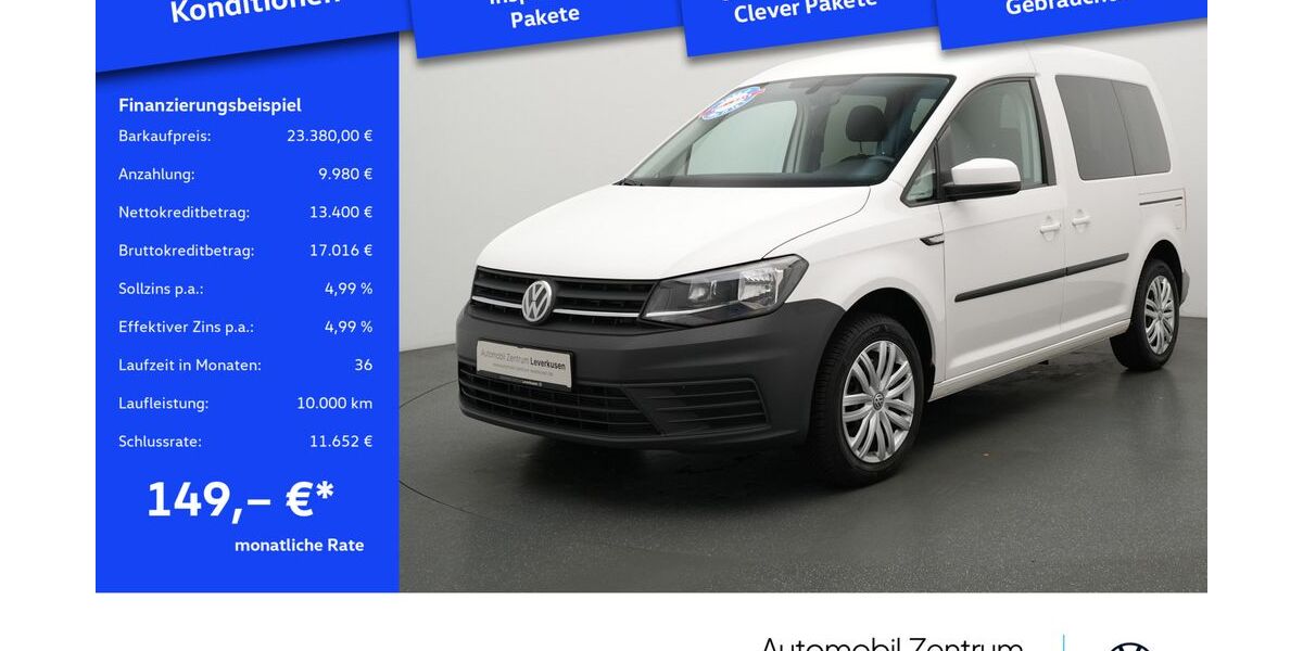 VW Caddy 42.273 km 22.680 € Leverkusen 51379