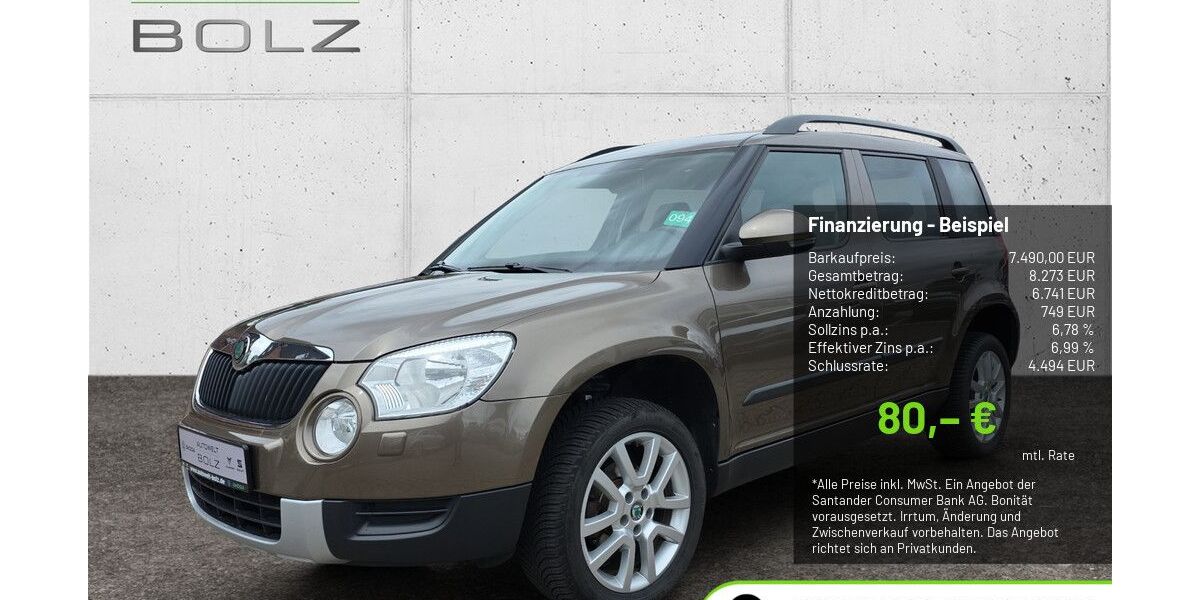 Skoda Yeti 136.000 km 7.490 &euro; Pulheim-Brauweiler 50259