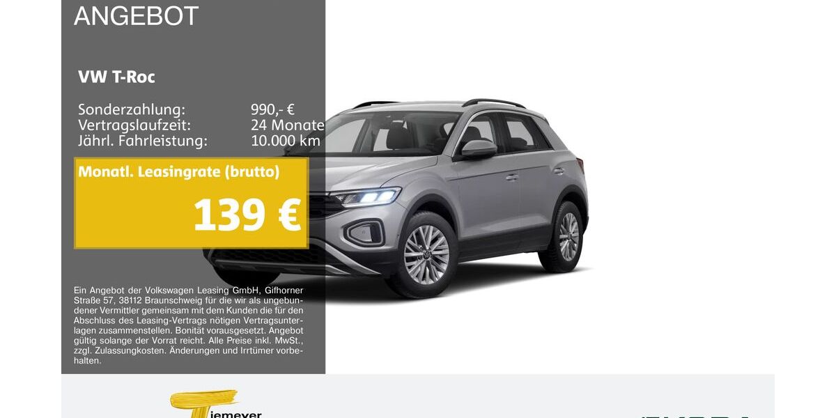 VW T-Roc 2.147 km 22.880 &euro; Remscheid 42857