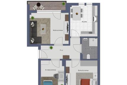 Wohnung Radevormwald - 3 Zimmer, 62 m&sup2;, 589&euro; | Angebot:24895144