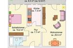 Etagenwohnung Köln Bickendorf - 2 Zimmer, 65 m&sup2;, 970&euro; | Angebot:26683740