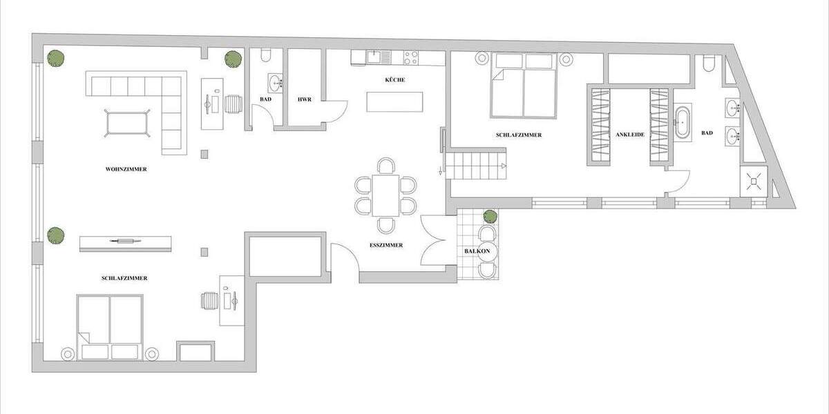 Etagenwohnung Düsseldorf Friedrichstadt - 4 Zimmer, 160 m&sup2;, 3.490&euro; | Angebot:23953791