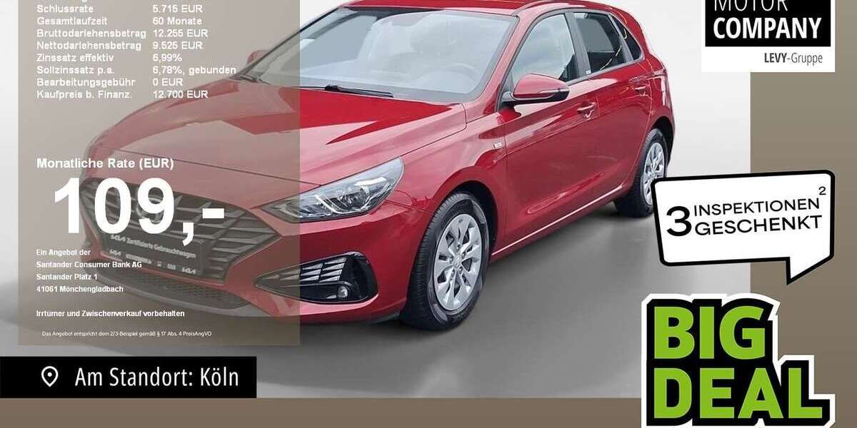 Hyundai i30 85.000 km 13.700 € Köln 50968