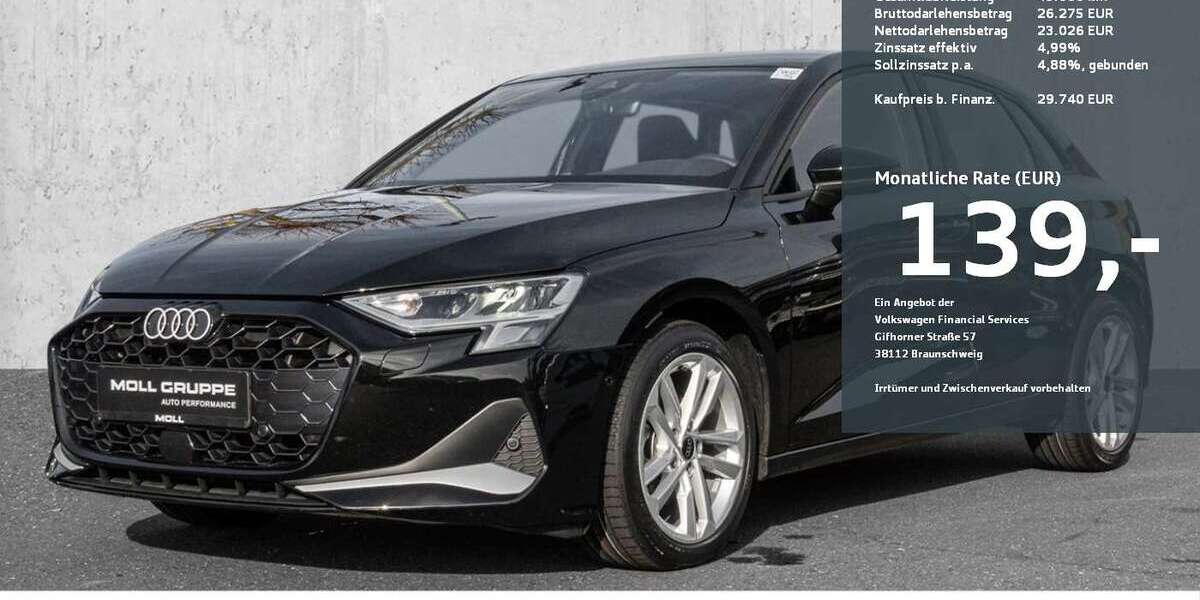 Audi A3 25.000 km 29.740 € Düsseldorf 40474