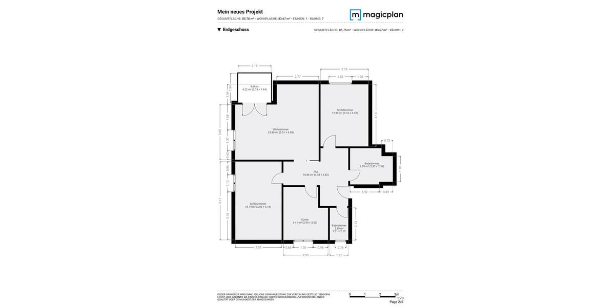 Erdgeschoßwohnung Velbert Langenberg - 3 Zimmer, 85 m&sup2;, 250.000&euro; | Angebot:24816176