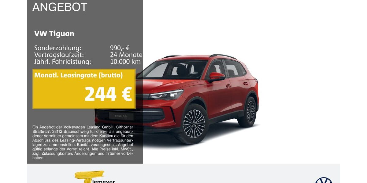 VW Tiguan 9.504 km 33.490 &euro; Remscheid 42897