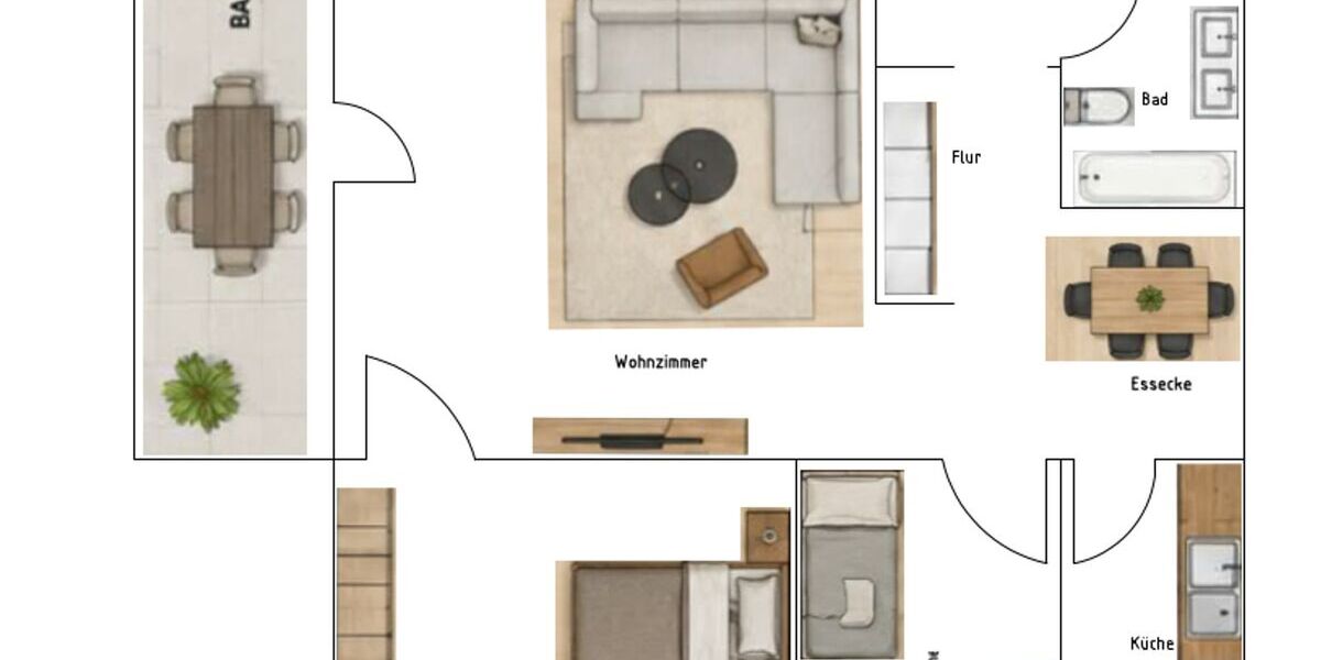 3-Zimmer-Eigentumswohnung mit großem Balkon und Blick ins Grüne - Etagenwohnung Sprockhövel Niedersprockhövel | Angebot:27662292