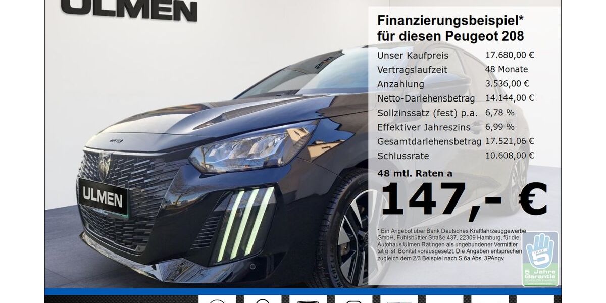 Peugeot 208 12.570 km 17.250 &euro; Ratingen 40880