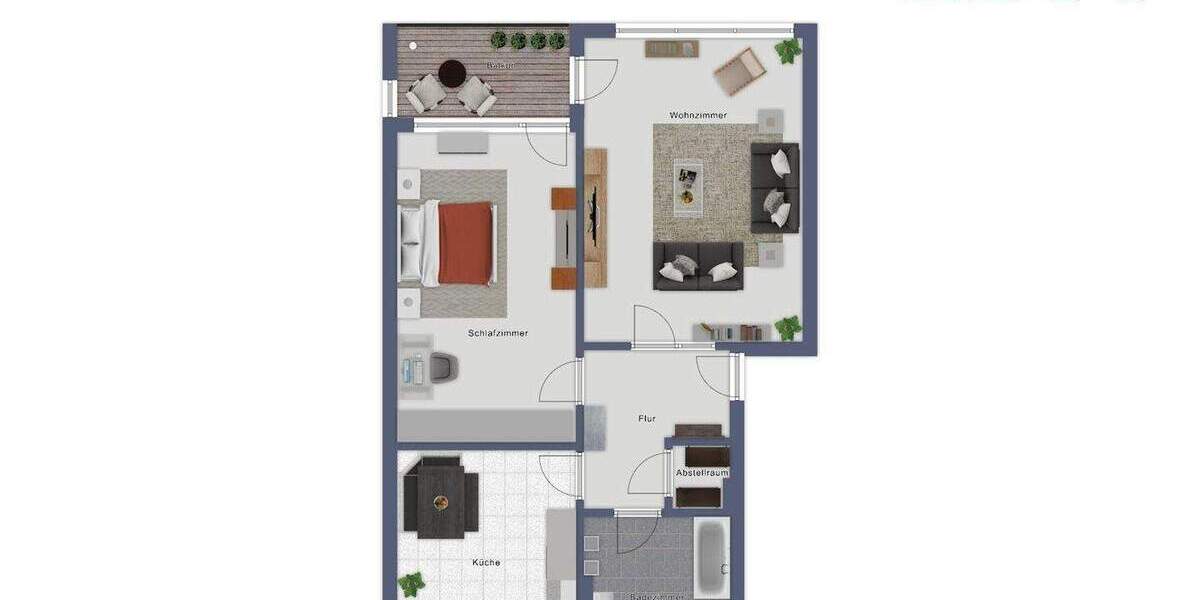 Etagenwohnung Remscheid Süd - 2 Zimmer, 64 m&sup2;, 549&euro; | Angebot:24784155