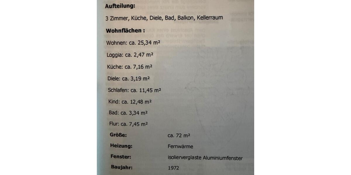 Erdgeschoßwohnung Köln Kalk - 3 Zimmer, 72 m&sup2;, 218.000&euro; | Angebot:26665257