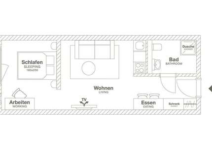 Wohnen auf Zeit in Leverkusen 1.590 € 1 zimmer