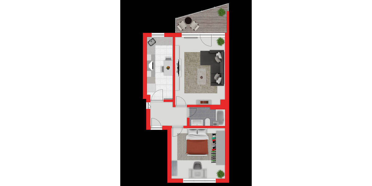 Etagenwohnung Leverkusen / Opladen Opladen - 2 Zimmer, 60 m&sup2;, 675&euro; | Angebot:26475352