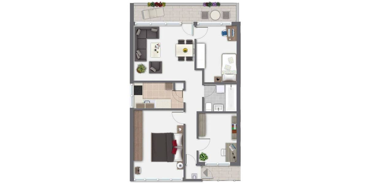 Etagenwohnung Leverkusen Küppersteg - 4 Zimmer, 101 m&sup2;, 250.000&euro; | Angebot:23969447