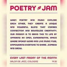 Poetry Jam 27.03.2026 Salon De Jazz