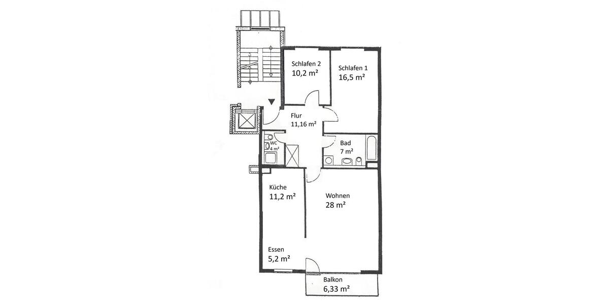 Etagenwohnung Bergisch Gladbach Frankenforst - 3.5 Zimmer, 96 m&sup2;, 359.000&euro; | Angebot:23617541
