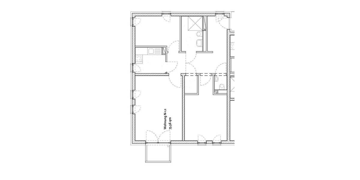 Etagenwohnung Ennepetal Voerde - 2 Zimmer, 61 m&sup2;, 500&euro; | Angebot:26819799