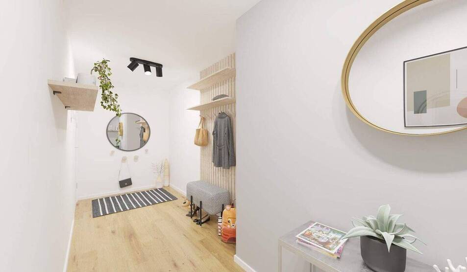 Moderne, barrierefreie Wohnung mit Bad, Gäste-WC und Loggia 4 zimmer