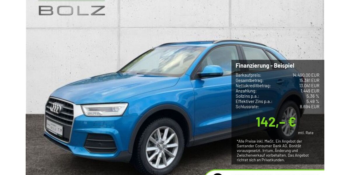 Audi Q3 108.402 km 14.490 &euro; Pulheim-Brauweiler 50259