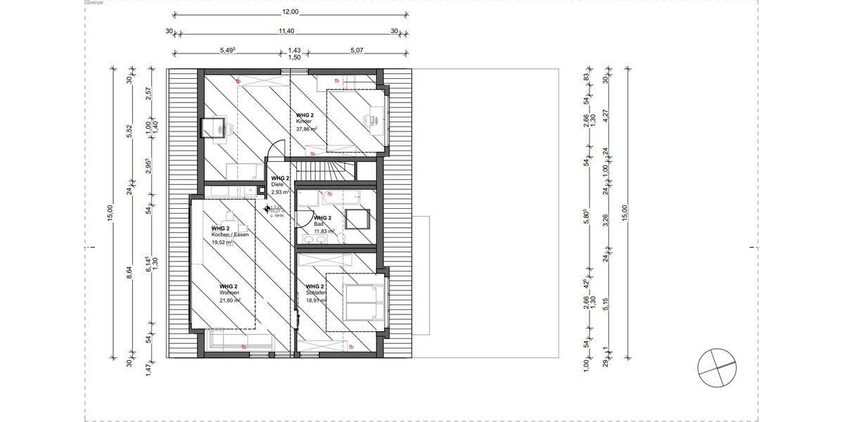 Dachgeschoßwohnung Pulheim - 3 Zimmer, 110 m&sup2;, 1.500&euro; | Angebot:24864409