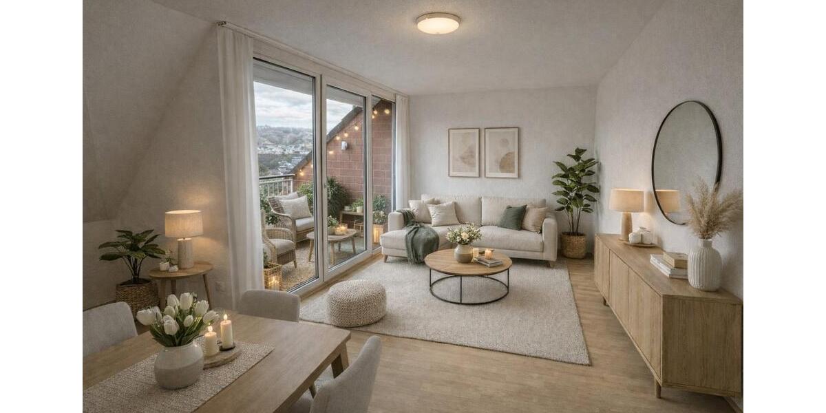 Dachgeschoßwohnung Wuppertal Dornap - 2 Zimmer, 65 m&sup2;, 159.000&euro; | Angebot:24541296