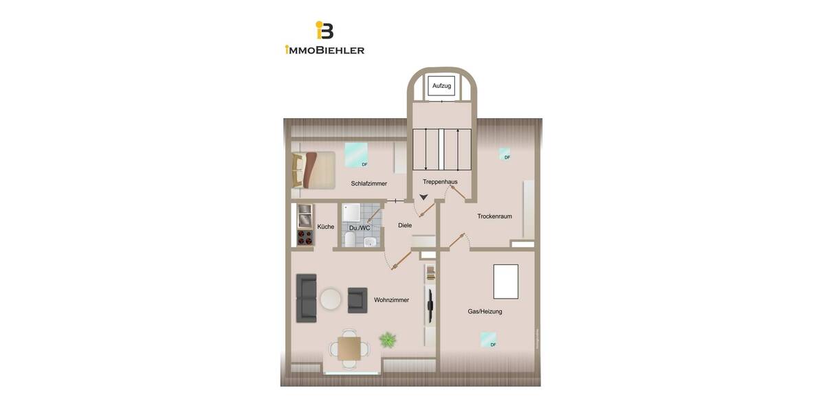 Etagenwohnung Köln Neustadt-Nord - 2 Zimmer, 53 m&sup2;, 265.000&euro; | Angebot:23941233