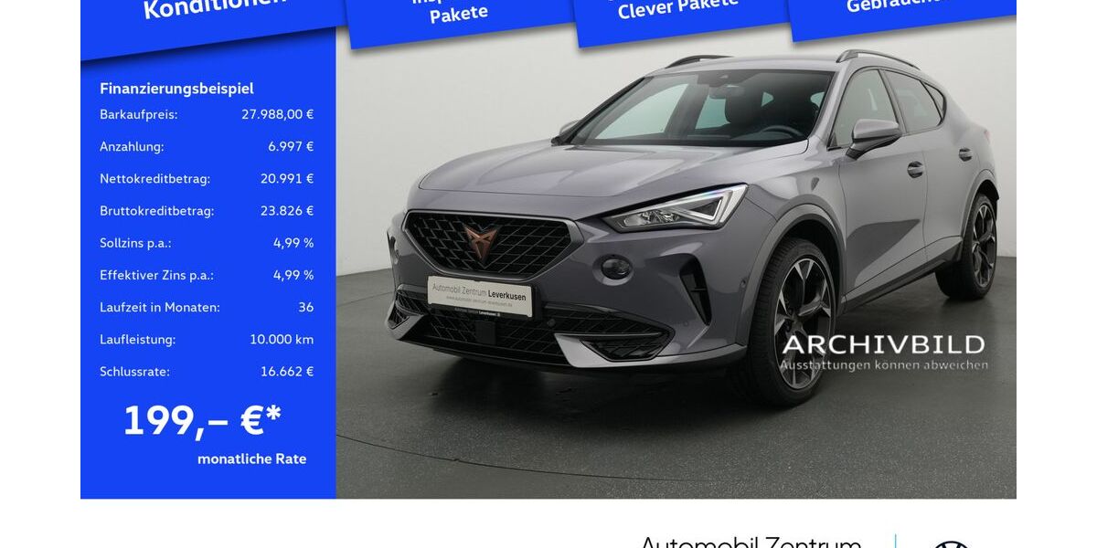 Cupra Formentor 21.522 km 27.988 € Leverkusen 51379